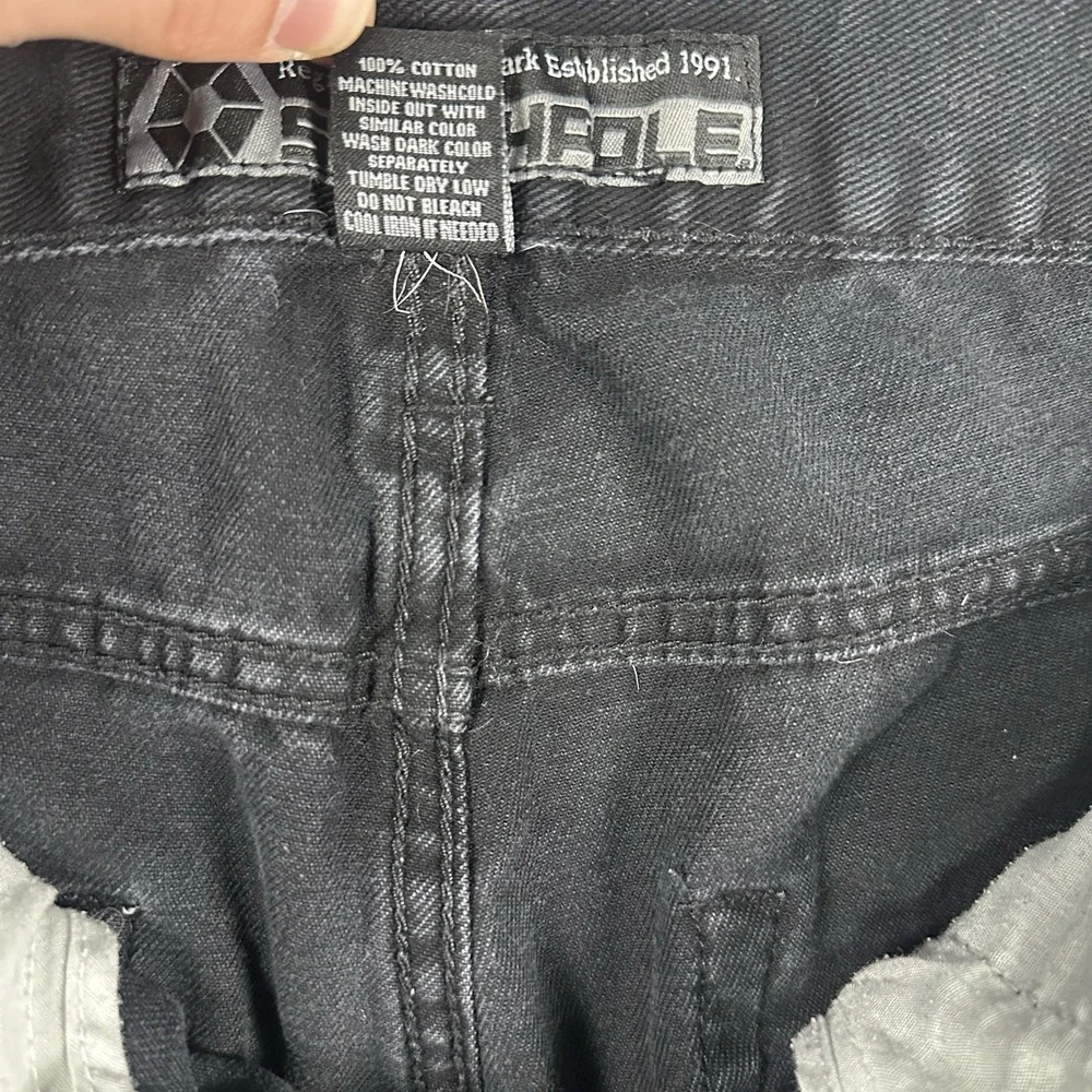 Vintage Y2K Southpole‎ Black Jeans Men's 34 (Fits 34x32) Baggy Skater